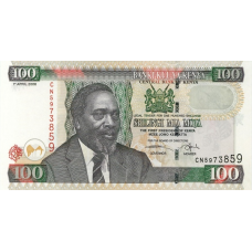 P48b Kenya - 100 Shillingi Year 2006